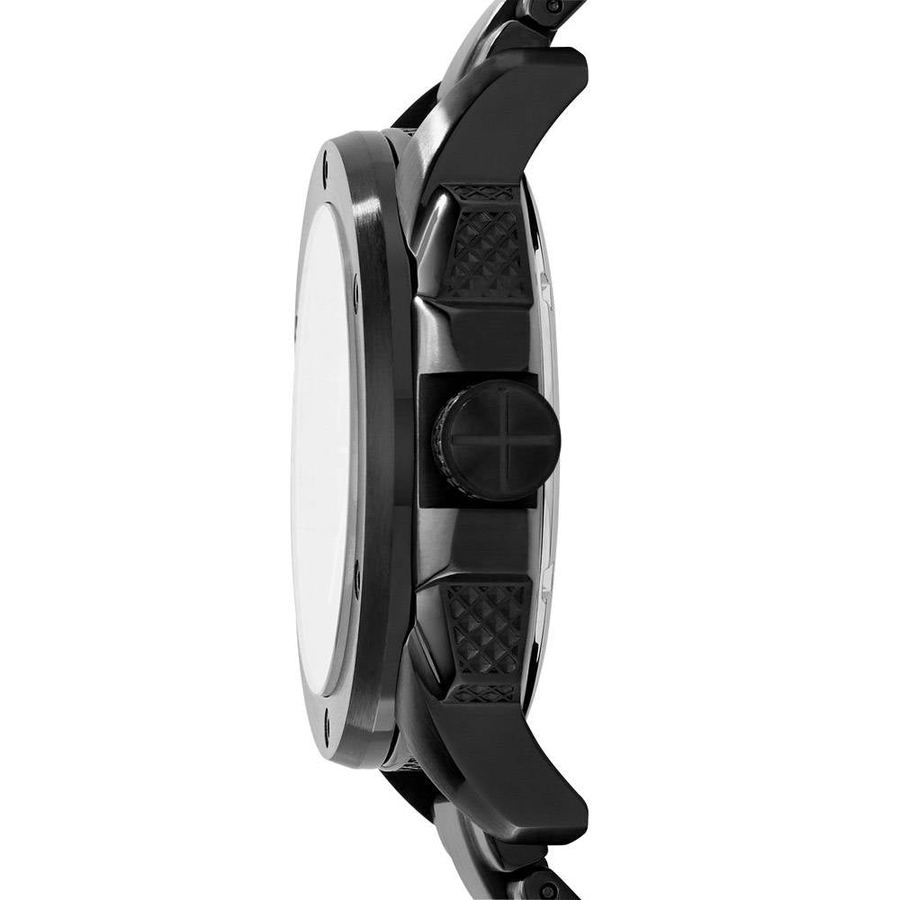 Fossil Modern Machine Automatic Silver Dial Black Steel Strap