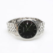 Calvin Klein Infinity Black Dial Silver Steel Strap Watch for Men - K5S34141