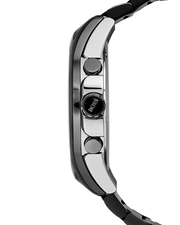 Hugo Boss Onyx Black Dial Black Steel Strap Watch for Men - 1513365