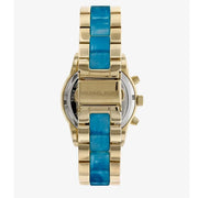 Michael Kors Ritz Gold Dial Two Tone Steel Strap Watch for Women - MK6328