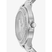 Michael Kors Lennox Quartz Silver Dial Silver Steel Strap Watch For Women - MK7234