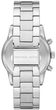 Michael Kors Ritz Chronograph Crystals Silver Dial Silver Steel Strap Watch For Women - MK7301