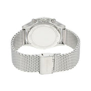 Michael Kors Slim Runway Chronograph Silver Dial Silver Mesh Bracelet Watch For Men - MK9059