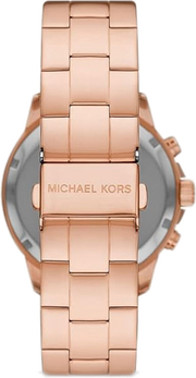 Michael Kors Bryn Chronograph Rose Gold Dial Rose Gold Steel Strap Watch For Women - MK7200