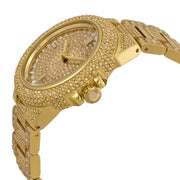 Michael Kors Camille Diamonds Gold Dial Gold Steel Strap Watch for Women - MK5720
