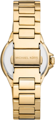 Michael Kors Camille Quartz White Dial Gold Steel Strap Watch For Women - MK7255