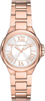 Michael Kors Camille Quartz White Dial Rose Gold Steel Strap Watch For Women - MK7256