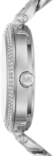 Michael Kors Catelyn Quartz Crystals Silver Dial Silver Steel Strap Watch For Women - MK4675