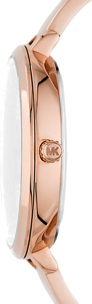Michael Kors Charley Quartz Crystals Rose Gold Dial Rose Gold Steel Strap Watch For Women - MK4433