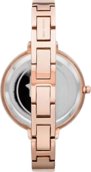 Michael Kors Charley Quartz Crystals Rose Gold Dial Rose Gold Steel Strap Watch For Women - MK4433