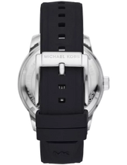 Michael Kors Cunningham Multifunction Blue Dial Black Rubber Strap Watch For Men - MK7160