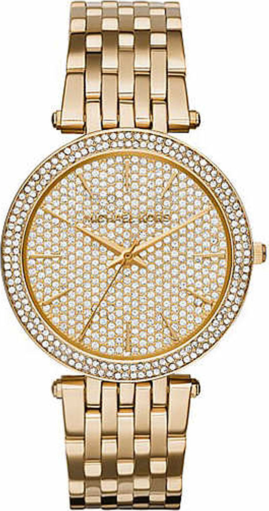 Michael Kors Darci Gold Dial Gold Steel Strap Watch for Women