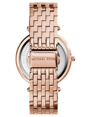 Michael Kors Darci Rose Gold Dial Rose Gold Steel Strap Watch for Women - MK3439