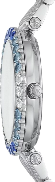 Michael Kors Darci Quartz White Dial Silver Steel Strap Watch For Women - MK4516