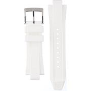 Michael Kors Sidney Multifunction Black Dial White Silicone Strap Watch For Women - MK6947