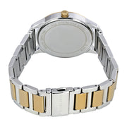 Michael Kors Hartman Quartz White Dial Two Tone Steel Strap Watch For Women - MK3521