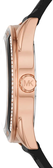 Michael Kors Jessa Quartz Black Dial Black Silicone Strap Watch For Women - MK7266