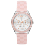 Michael Kors Jessa Quartz Silver Dial Pink Silicone Strap Watch For Women - MK7268