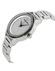 Michael Kors Kinley Diamond Pave Silver Dial Silver Steel Strap Watch for Women - MK5996