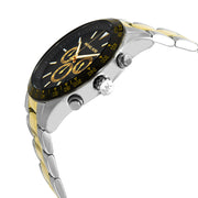 Michael Kors Layton Chronograph Black Dial Two Tone Steel Strap Watch For Men - MK8784