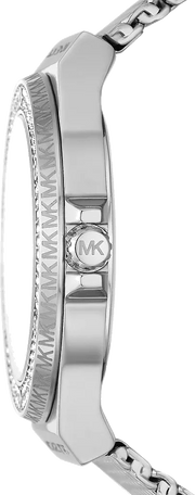Michael Kors Lennox Three-Hand Silver Dial Silver Steel Strap Watch For Women - MK7337