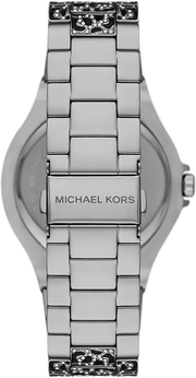 Michael Kors Lennox Analog Crystals Silver Dial Silver Steel Strap Watch For Women - MK7408