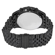 Michael Kors Lexington Chronograph Black Dial Black Steel Strap Watch for Men - MK8603