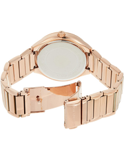 Michael Kors Kinley Rose Gold Dial Rose Gold Steel Strap Watch for Women - MK6210