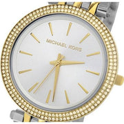Michael Kors Darci Silver Dial Two Tone Steel Strap Watch for Women - MK3215