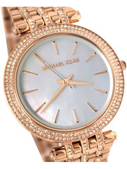 Michael Kors Darci Mother of Pearl Dial Rose Gold Steel Strap Watch for Women - MK3220