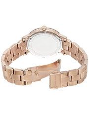 Michael Kors Norie Rose Gold Dial Rose Gold Steel Strap Watch for Women - MK3561