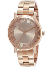 Michael Kors Norie Rose Gold Dial Rose Gold Steel Strap Watch for Women - MK3561