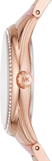 Michael Kors Janelle Analog Rose Gold Dial Two Tone Steel Strap Watch For Women - MK4731