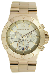 Michael Kors Dylan Gold Dial Gold Steel Strap Watch for Women - MK5313