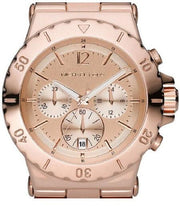 Michael Kors Dylan Rose Gold Dial Rose Gold Steel Strap Watch for Women - MK5314