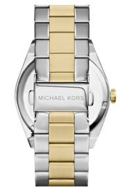 Michael Kors Channing Blue Dial Two Tone Steel Strap Watch For Women - MK5893
