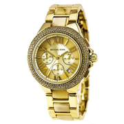 Michael Kors Camille Gold Dial Gold Steel Strap Watch for Women - MK5902