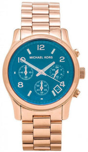 Michael Kors Runway Iridescent Dial Rose Gold Steel Strap Watch for Women - MK5940