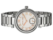 Michael Kors Skylar Quartz White Dial Silver Steel Strap Watch For Women - MK5970