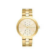 Michael Kors Garner Quartz Gold Dial Gold Steel Strap Watch For Women - MK6408