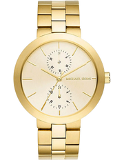 Michael Kors Garner Quartz Gold Dial Gold Steel Strap Watch For Women - MK6408