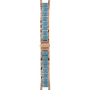 Michael Kors Parker Blue Mother of Pearl Dial Two Tone Steel Strap  Watch for Women - MK6491