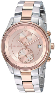 Michael Kors Blair Quartz Analog Rose Gold Dial Two Tone Steel Strap Watch For Women - MK6498