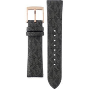 Michael Kors Tibby Multifunction Black Dial Black Leather Strap Watch For Women - MK6968