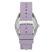Michael Kors Janelle Three Hand Purple Dial Purple Rubber Strap Watch For Women - MK7143