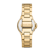 Michael Kors Camille Quartz White Dial Gold Steel Strap Watch For Women - MK7255