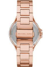 Michael Kors Camille Analog Pink Dial Rose Gold Steel Strap Watch for Women - MK7340
