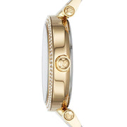 Michael Kors Parker White Dial Two Tone Steel Strap Watch for Women - MK6313