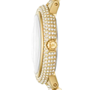 Michael Kors Taryn Mother of Pearl Dial Gold Steel Strap Watch For Women - MK6567
