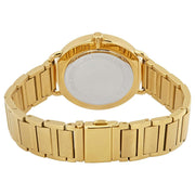 Michael Kors Portia Black Dial Gold Steel Strap Watch for Women - MK3788